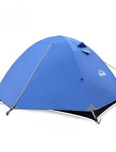 QQ Hewolf Moistureproof Waterproo Polyester One Room Tent For 3-4 Person Dark Green/Royal Blue