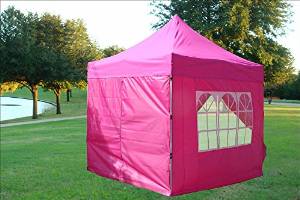 8'x8' Pop up 4 Wall Canopy Party Tent Gazebo Ez Pink - By DELTA Canopies