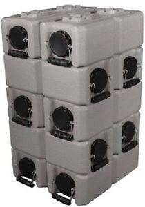 70 WaterBrick Tan Stackable Water Food Ammo Storage Containers w/ 1 Free Spigot