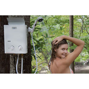 Eccotemp L5 Portable Outdoor Heated Shower Camping Hunting Lake Wash Pet Propane