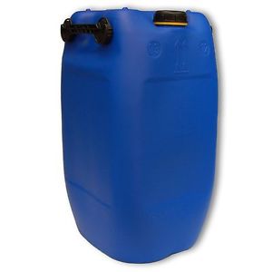 Plastic canister, Jerrican 60 L-DIN 71- Blue 3 handles, Made in Germany (22047)