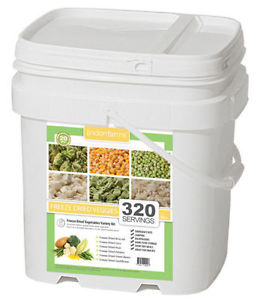 320 Serving Freeze Dried Mixed Vegetables Camping Survival Emergency Bucket