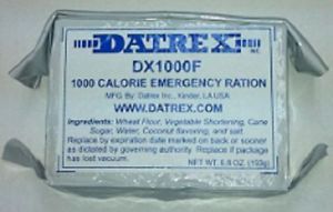 DATREX CASE OF 76- EMERGENCY MEAL 1000 CALORIE FOOD BARS-ENERGY SURVIVAL RATION