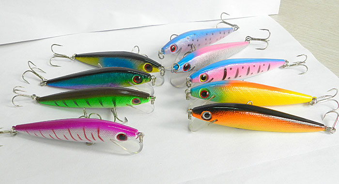 artificial tackle 900pcs 90MM Fishing Lures Hard Minnow Crank bait 9cm 8.5g 6# Hooks hard plastic swimbait 3.5 inch new lures