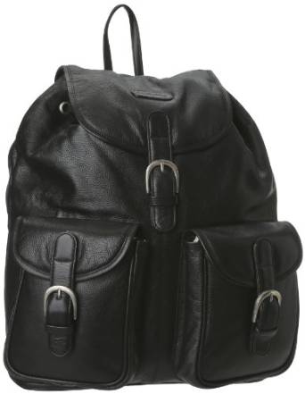 Leatherbay Leather Backpack with Pockets