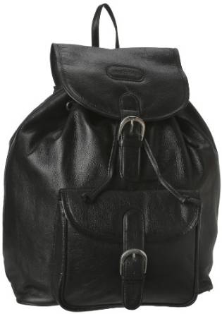 Leatherbay Leather Backpack with Single Pocket