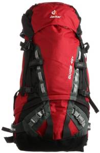 DEUTER Guide 45 + Backpack, Red/Grey