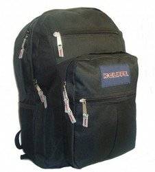 DDI - 600D Polyester Multi pockets Backpack, 18x13x8.5", Black. (Cases of 24 items)