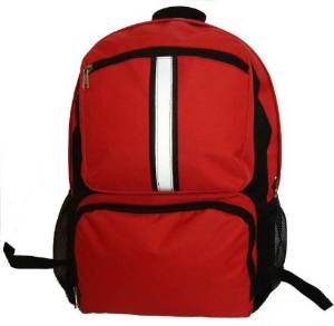 DDI 1184594 18 in. Backpack with safety reflective stripe - Red Case Of 30