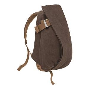 Cote&Ciel Isar Medium Raw Canvas Backpack - Roasted Chestnut