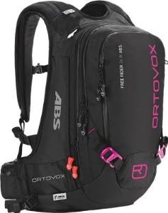 Ortovox Free Rider 24 Avalanche Womens Backpack for ABS System - Black/Pink 46464 00001