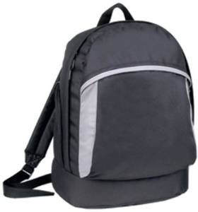 DDI 1473929 Polyester BackPack-Black- Gray Case Of 24