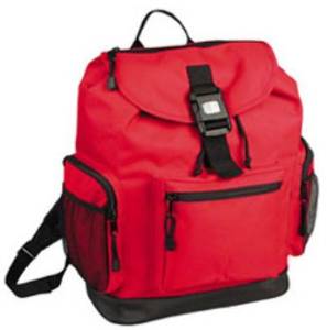 DDI 1473931 Reflector BackPack with Leather-Like Bottom-RED Case Of 24