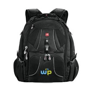 Warner Pacific Wenger Swiss Army Mega Black Compu Backpack 'WP'