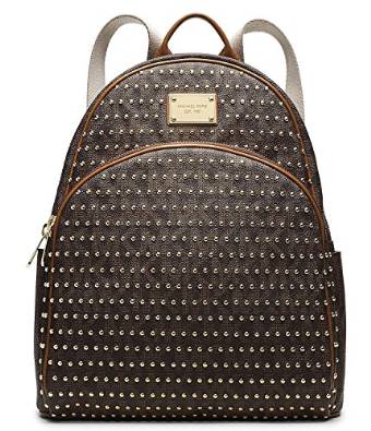 Michael Michael Kors Jet Set Large Studden Backpack in Black Silver