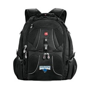 St Marys Wenger Swiss Army Mega Black Compu Backpack 'Arched St. Marys Rattlers w/ Rattler'