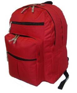 703152 - 18" Multi Pocket Backpack - Red Case Pack 24