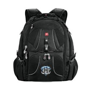 IPFW Wenger Swiss Army Mega Black Compu Backpack 'IPFW Mastodon Shield'