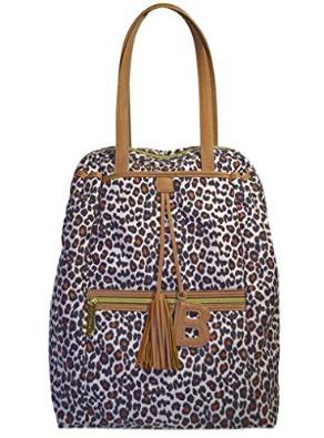 Betsey Johnson Women's Cheetah Cub Backpack,Cognac/Leopard Print