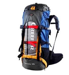 Mountaineering Bag Men and Women with Very Large Waterproof Outdoor Backpack Mix 60 L Capacity