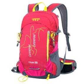 Outdoor Leisure Travel on Foot 30 L Men's and Women's Shoulders Cycling Hiking Backpack Mei Red 30 L