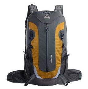 Outdoor Bag Backpack Waterproof Mountaineering Bag Light Sport Bag Bag for Men and Women Golden 35 Liters