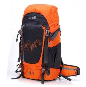 Outdoor Backpack 50 L Backpack Backpack Large Bag Men and Women Ride a Tra Nsport Orange