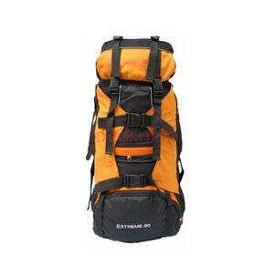 Large Outdoor Men and Women General Mountaineering Bag Backpack Bag Camping Bag 80 L Orange