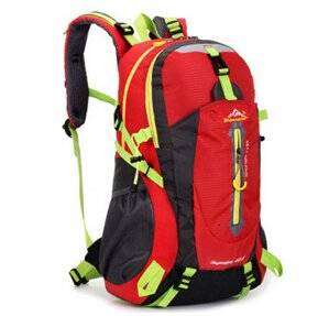 The Fashion Leisure Sports Bag 40 L Outdoor Climbing Package Backpack Waterproof Breathable Travel Bag Men and Women a Generous Contracted Red 36-55 L