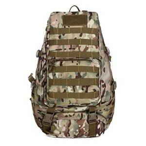 Outdoor Waterproof Nylon Bag Steel 55L Professional Mountaineering Bag Large Capacity Backpack , Camouflage