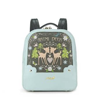 College wind hit the color shoulder bag lady/Embroidery Backpack