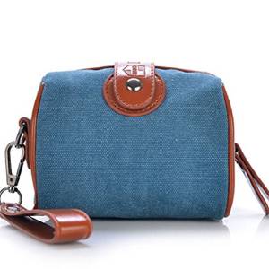 Canvas Crossbody Bag Multifunction Shoulder Bag Brown