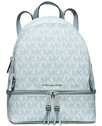 MICHAEL Michael Kors Rhea Small Signature Backpack,Sky