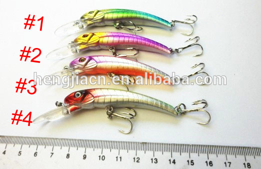 1000pcs 90mm hard artificial baits Minnow lures CRANKBAITS BASS 9CM 5.8G 6# treble hooks Fishing Bait Luers Minnow lures MI072