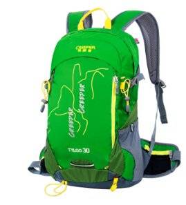 Outdoor Leisure Travel on Foot 30 L Men's and Women's Shoulders Cycling Mountaineering Backpack Green 30 L