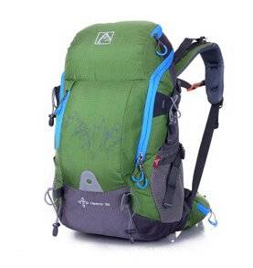 Tourist Travel Backpack Waterproof Outdoor Hiking Backpack Mountaineering Backpack Fashionable Backpack Green