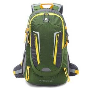 The Spring New Backpack Outdoor Travel Mountaineering Backpack Hob Movement Waterproof Backpack 40 L Green