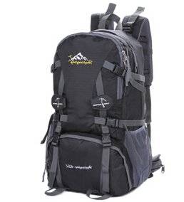 Waterproof Backpack Backpack Outdoor Leisure Sports Hiking Backpack Backpack Travel 45 L Black