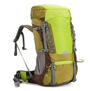 Generic Hiking Backpack with Waterproof Cover Yellow