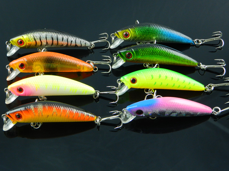 1500pcs new japan fishing bait hard plastic fishing lures wholesale crank fishing lures 60mm 6CM 7.7G free shipping