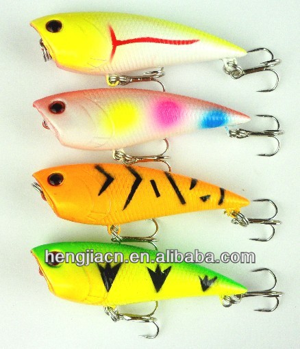 Free Shipping 2014 70mm Crank Fishing lures 7CM 7.7G Fishing Lure Hard Bait Top water Popper fashion style 2 japan fishing hooks