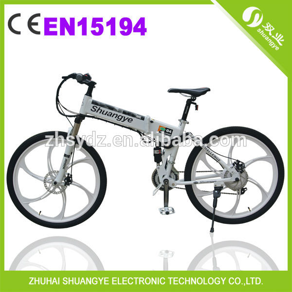 magnesium alloy integrated wheel folding electric mountain bike G4