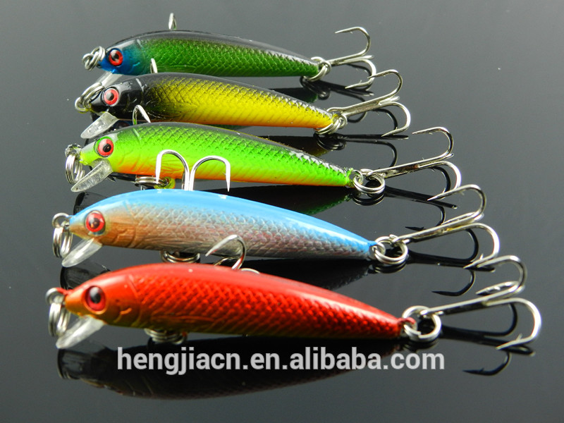 55mm Minnow fishing lure 5.5CM 3.6G 8# hooks small classic plastic fishing hard fishing hook baits fishing lure free shipping