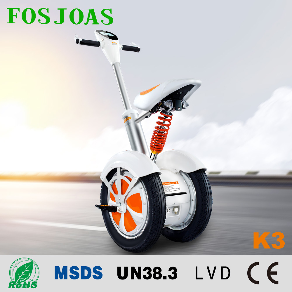 1000W 36V Lithium Battery CE approved two wheel electric chariot, electric scooter Fosjoas K3