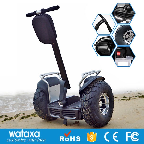 Big tire 19inch self balance 2 wheel car for golf course with handrail