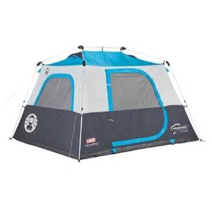 Coleman 6 Person Double Hub Instant Cabin Tent with Rugged Polyguard Fabric, WeatherTec System and Illumiline Guy Lines