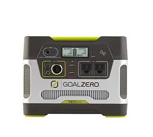 Goal Zero 23000 Yeti 400 Solar Generator Lights Longer Run Time Safe Indoors