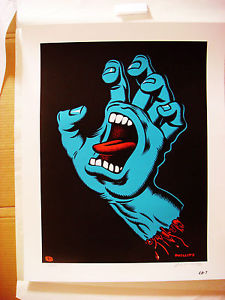 Jim Phillips screaming hand Ltd print Dogtown Bulldog BDS santa robskop powell