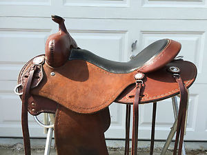 CASHEL TRAIL SADDLE Roughout~16" Seat WIDE Tree!  Very Lightly Used WOW!! L@@K!