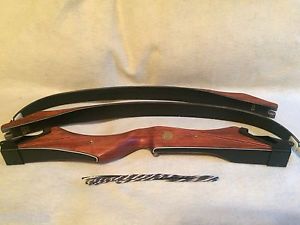 Bear Archery Takedown  Recurve bow AMO 64" "B" Riser #3 limbs, Bubinga 53# LH